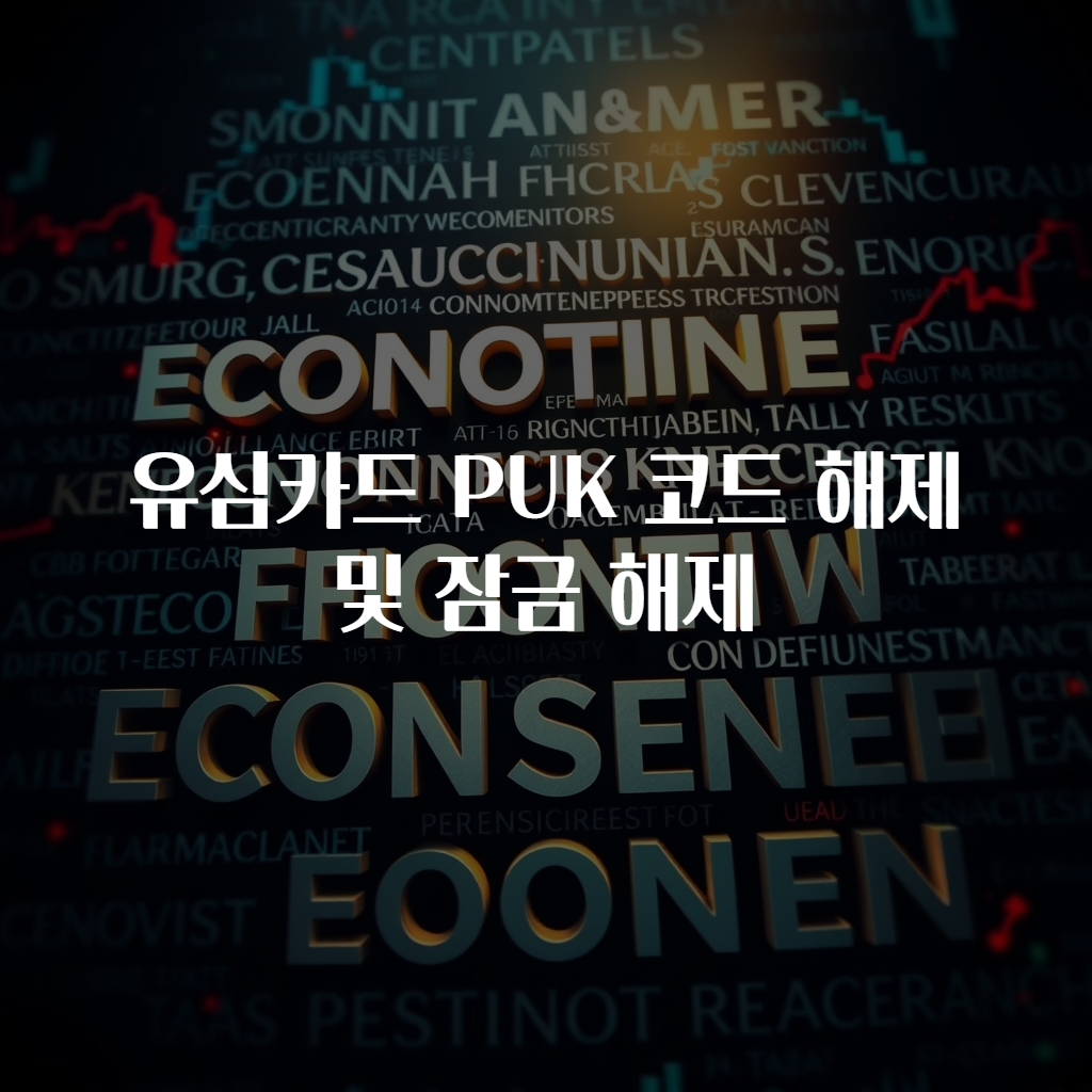 유심카드 PUK 코드 해제 및 잠금 해제