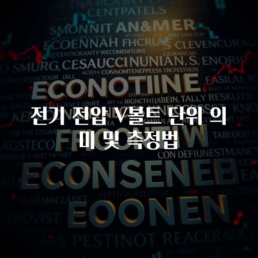 전기 전압 V볼트 단위 의미 및 측정법