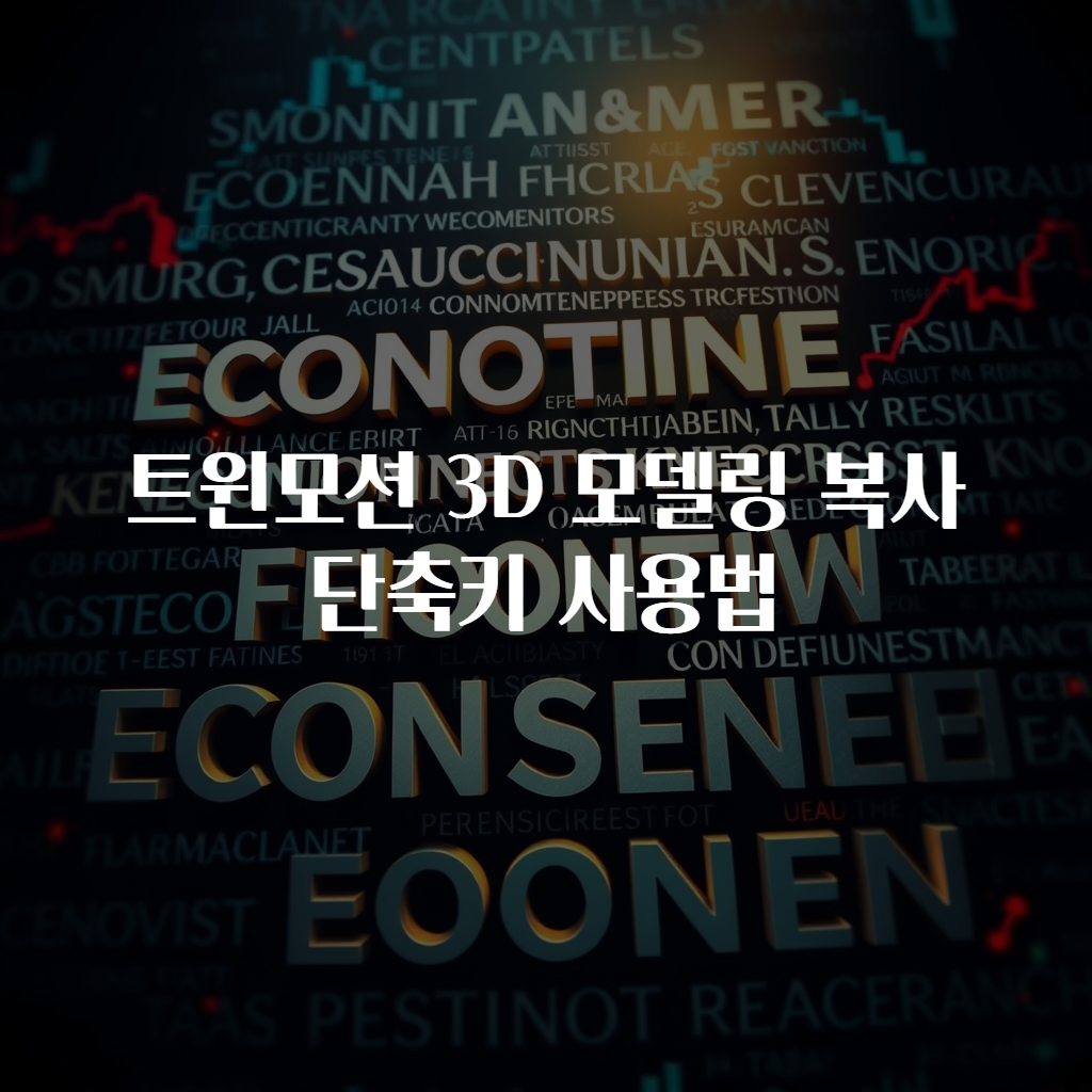 트윈모션 3D 모델링 복사 단축키 사용법
