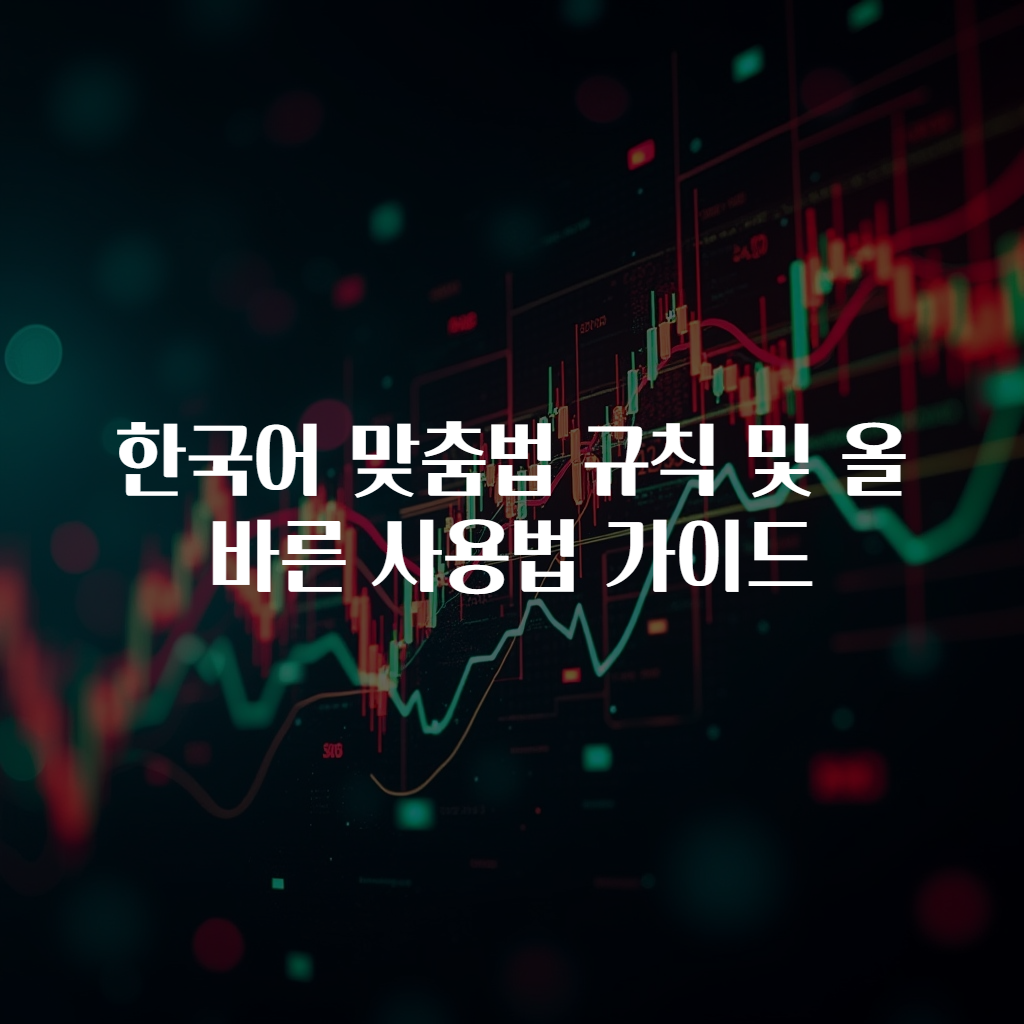 한국어 맞춤법 규칙 및 올바른 사용법 가이드