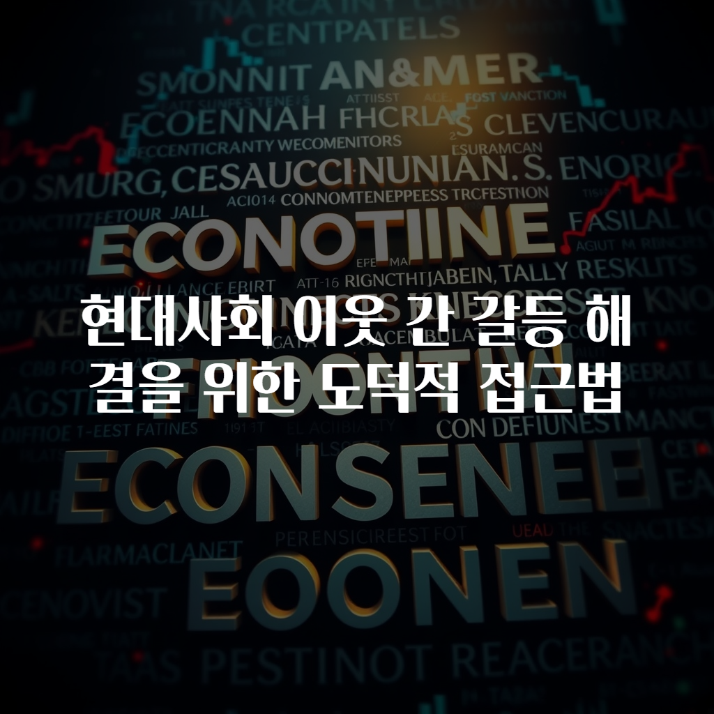 현대사회 이웃 간 갈등 해결을 위한 도덕적 접근법