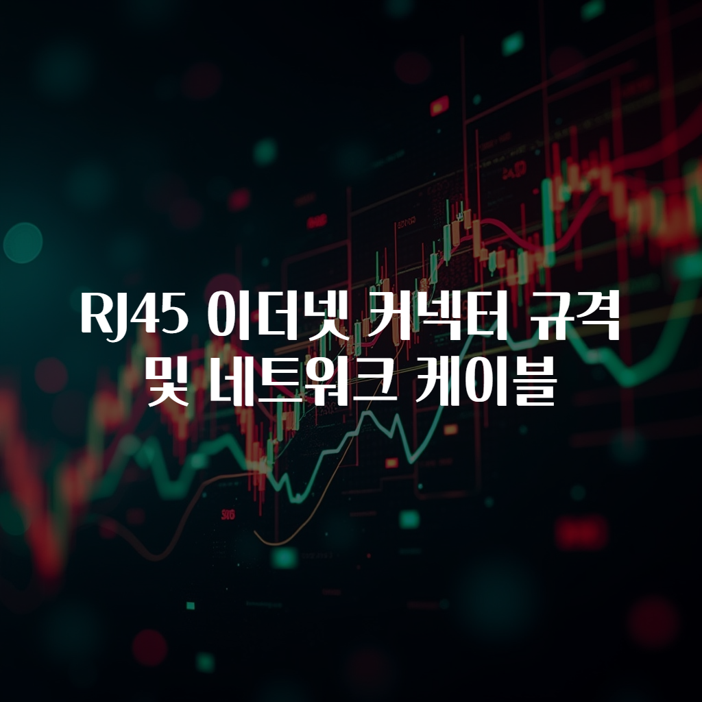 RJ45 이더넷 커넥터 규격 및 네트워크 케이블