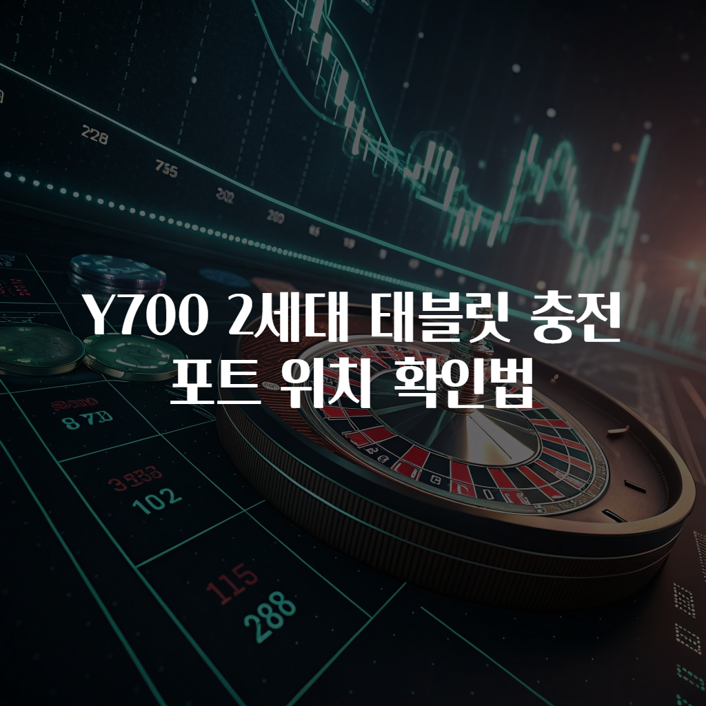 Y700 2세대 태블릿 충전 포트 위치 확인법