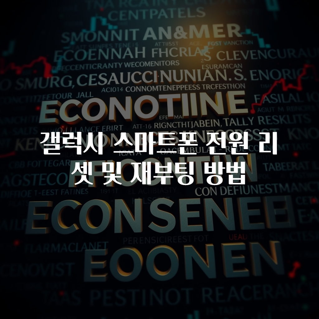 갤럭시 스마트폰 전원 리셋 및 재부팅 방법