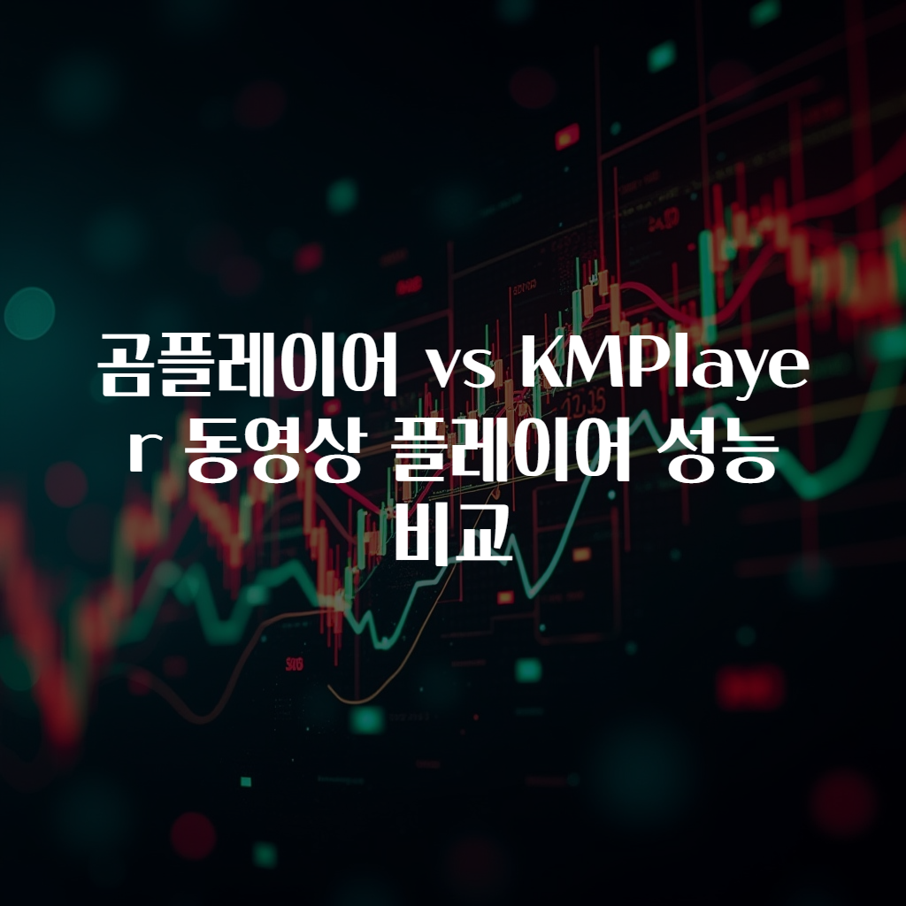 곰플레이어 vs KMPlayer 동영상 플레이어 성능 비교