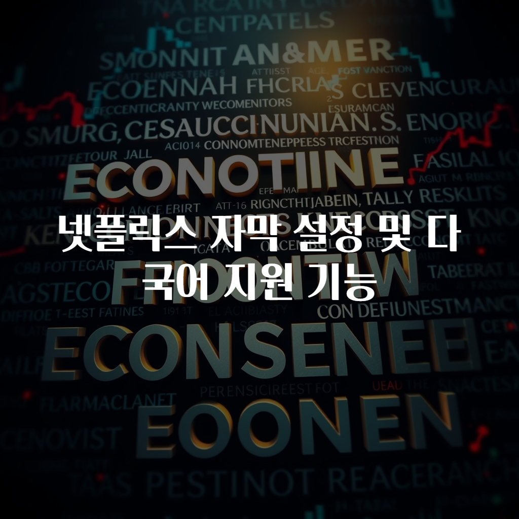 넷플릭스 자막 설정 및 다국어 지원 기능