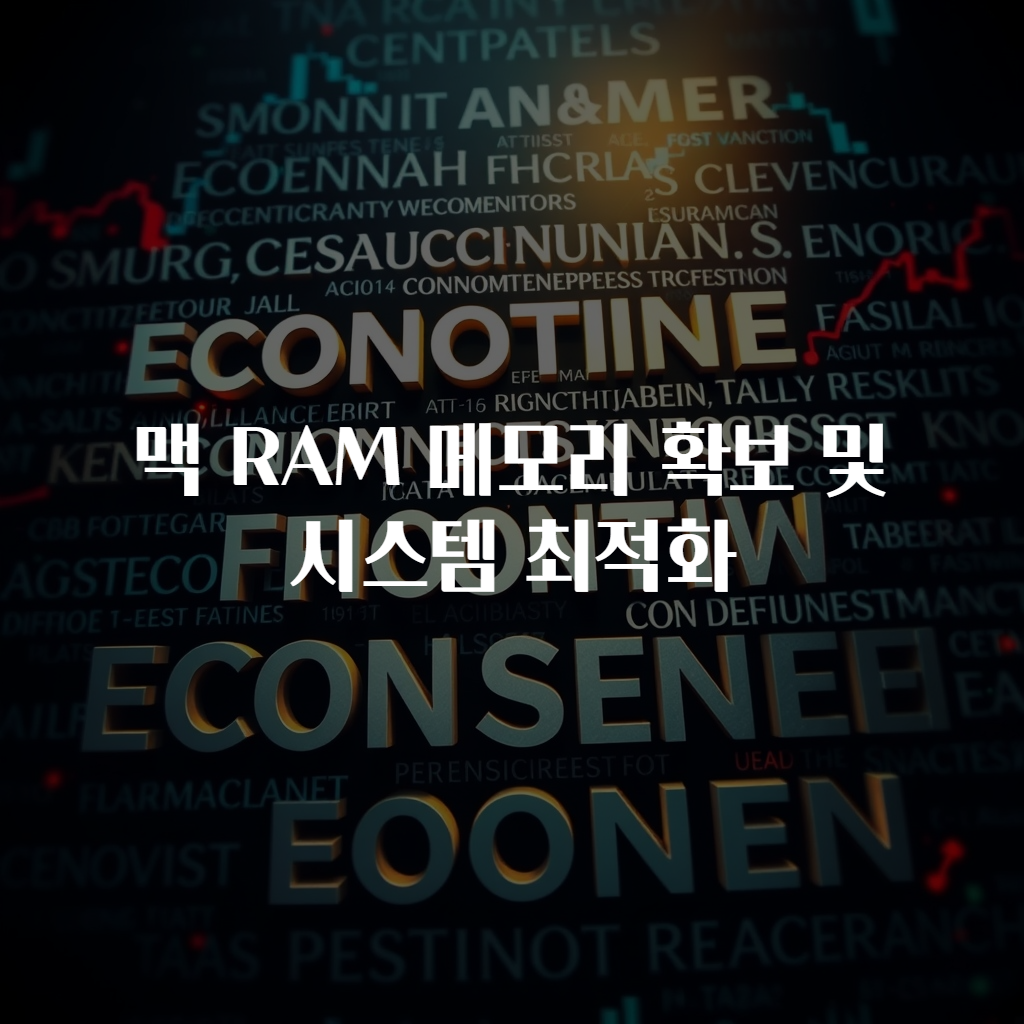 맥 RAM 메모리 확보 및 시스템 최적화