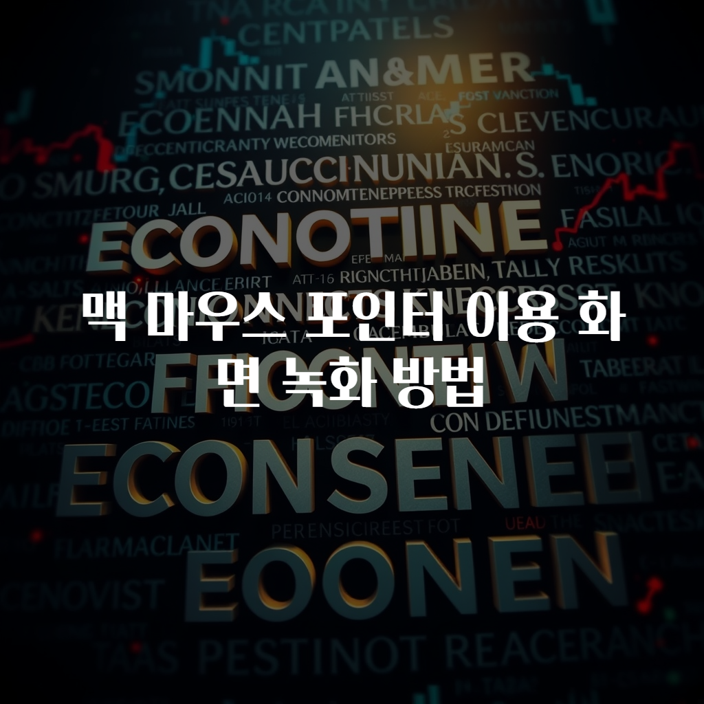 맥 마우스 포인터 이용 화면 녹화 방법
