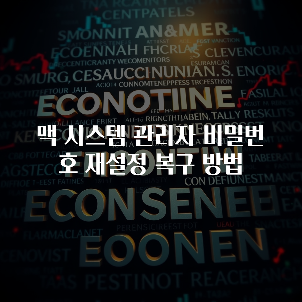 맥 시스템 관리자 비밀번호 재설정 복구 방법