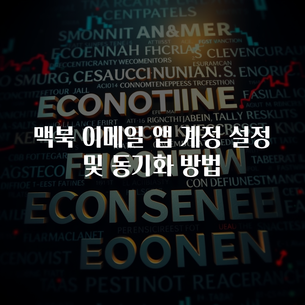 맥북 이메일 앱 계정 설정 및 동기화 방법