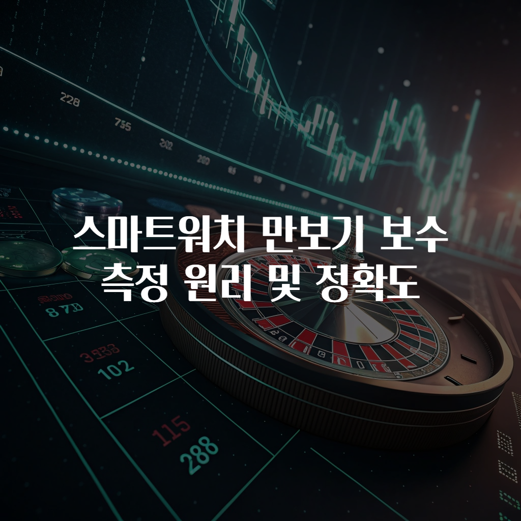 스마트워치 만보기 보수 측정 원리 및 정확도