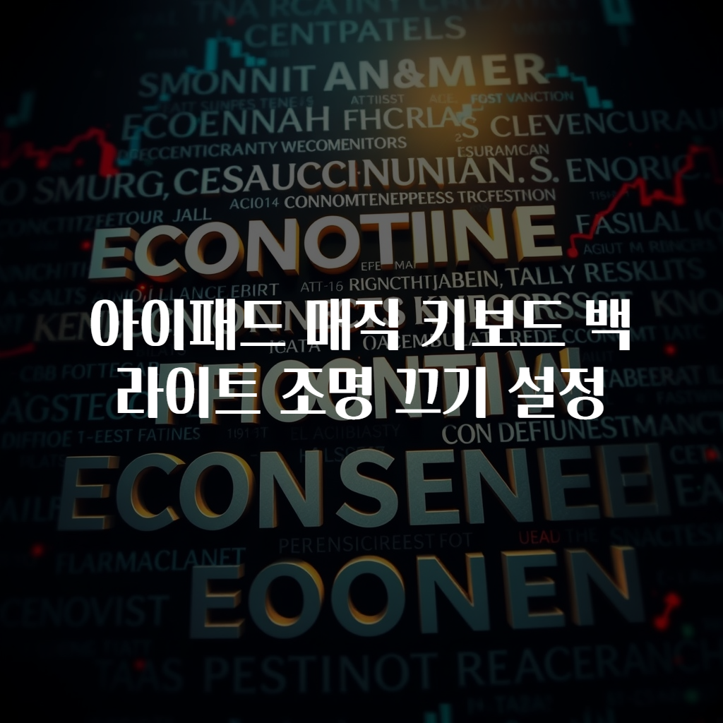 아이패드 매직 키보드 백라이트 조명 끄기 설정