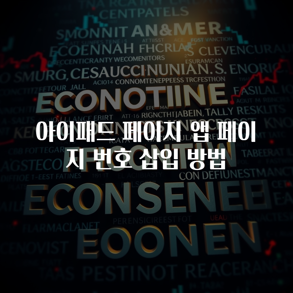 아이패드 페이지 앱 페이지 번호 삽입 방법