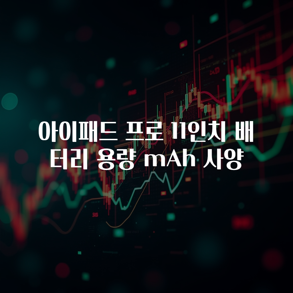 아이패드 프로 11인치 배터리 용량 mAh 사양