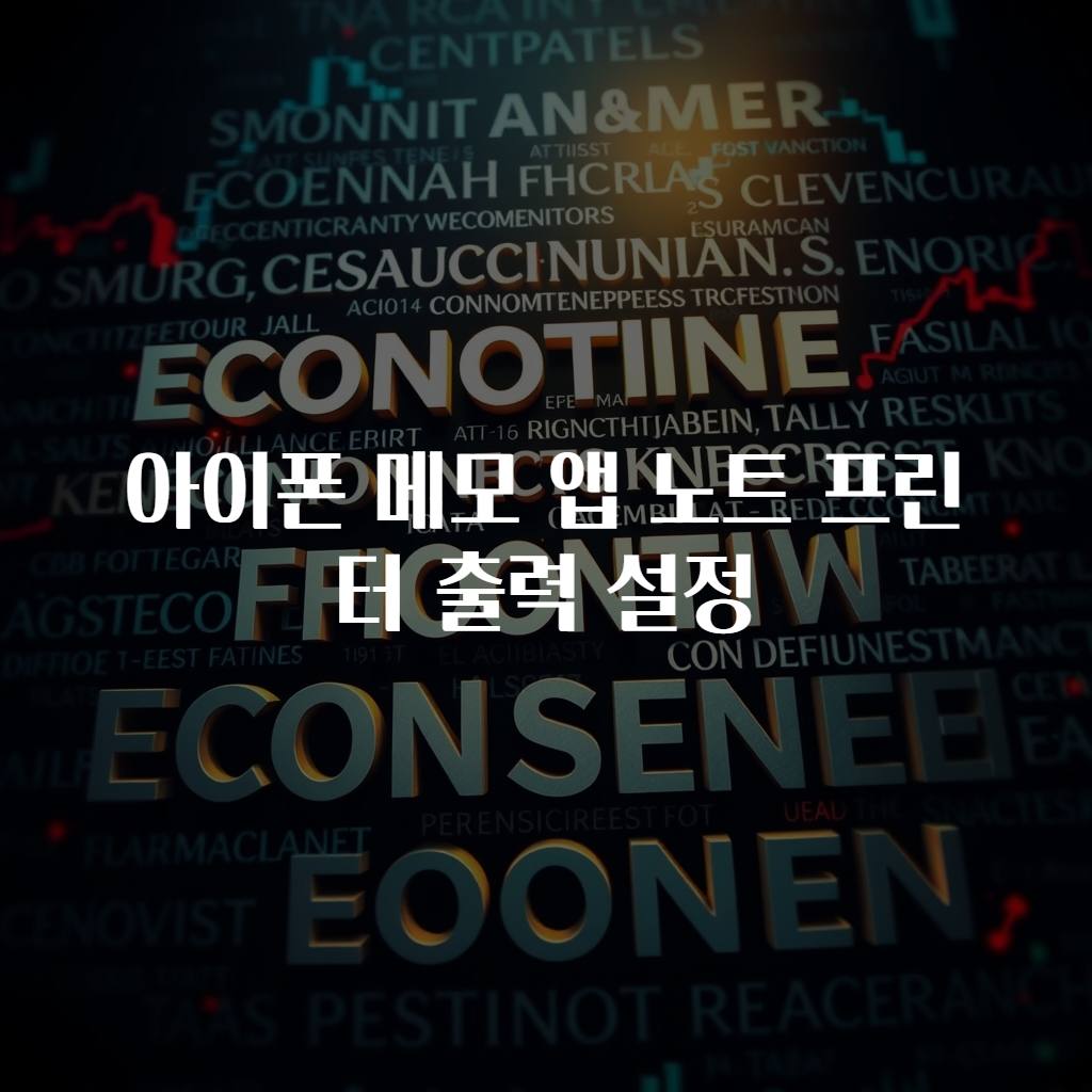 아이폰 메모 앱 노트 프린터 출력 설정