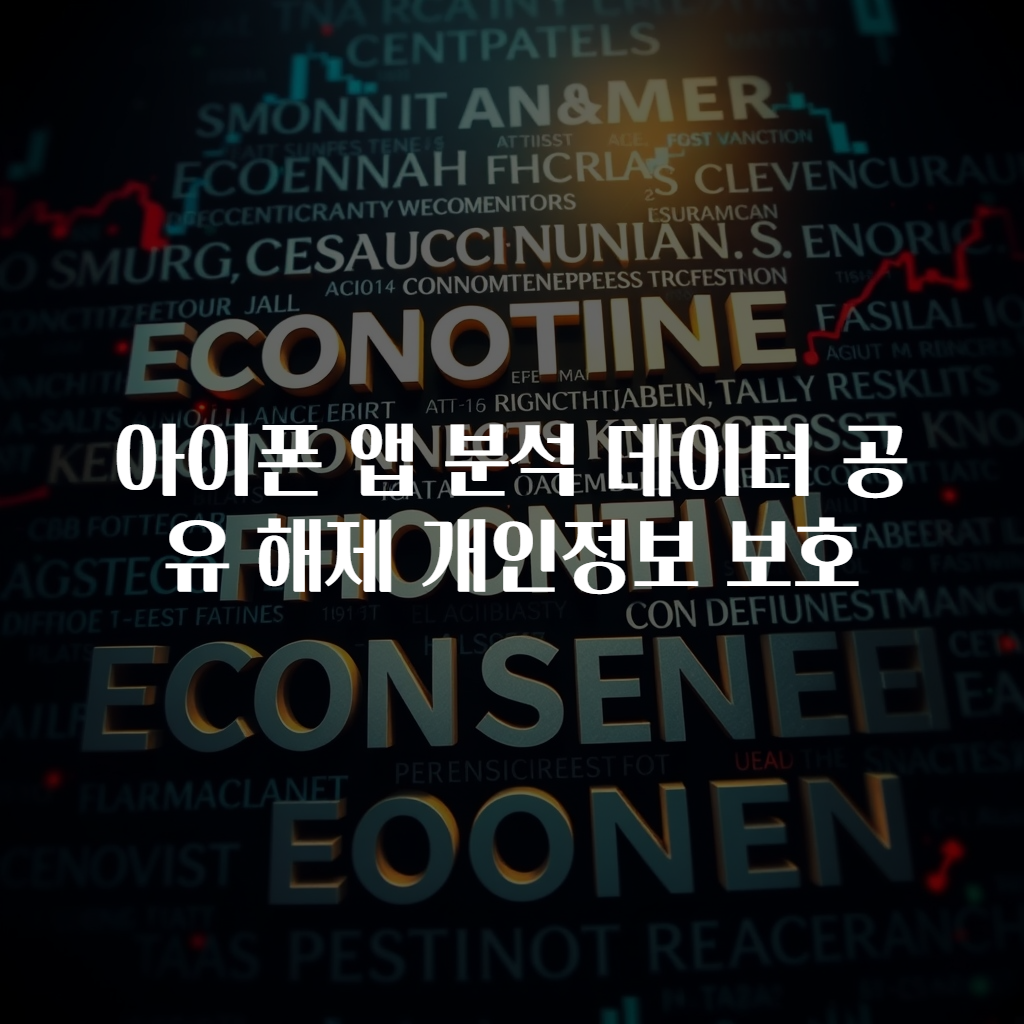 아이폰 앱 분석 데이터 공유 해제 개인정보 보호