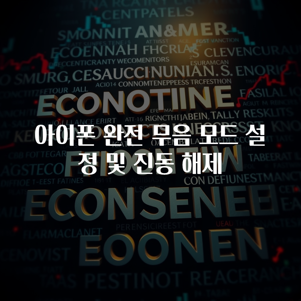 아이폰 완전 무음 모드 설정 및 진동 해제