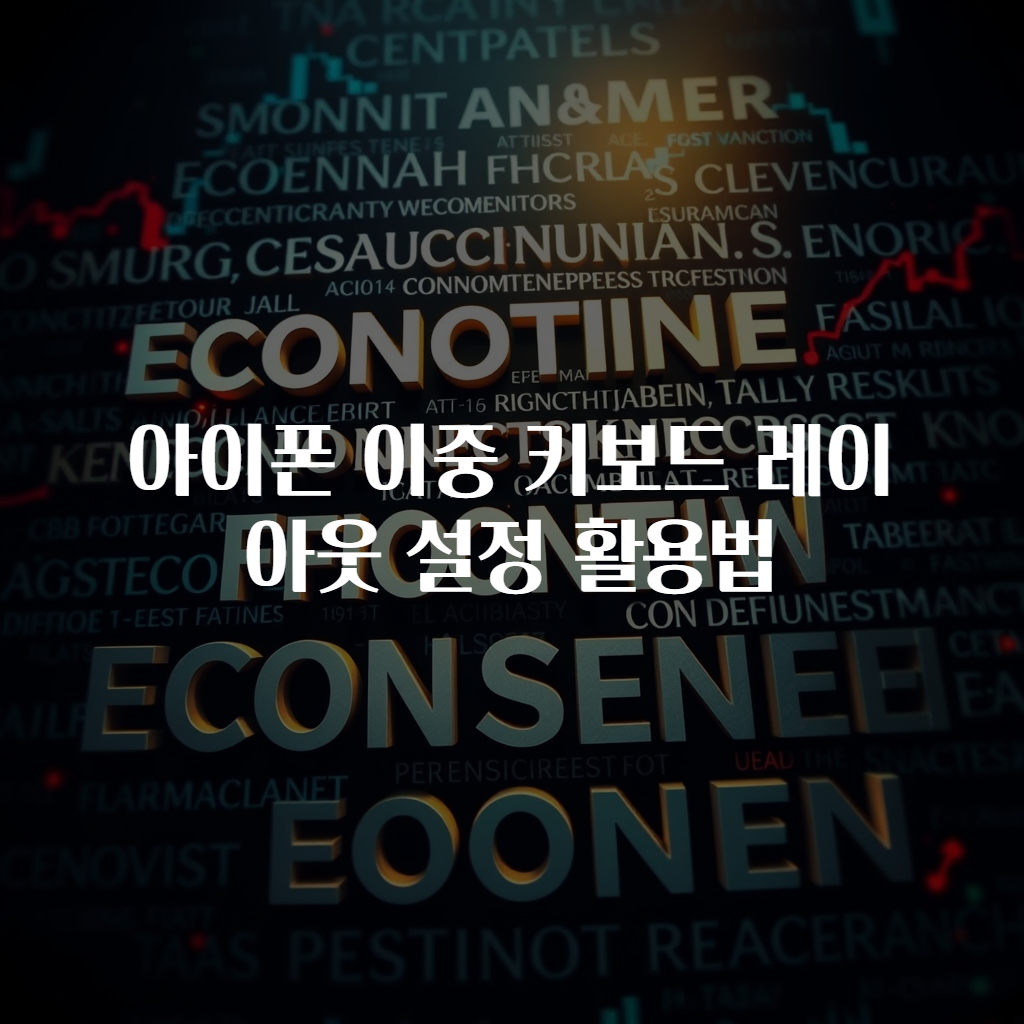 아이폰 이중 키보드 레이아웃 설정 활용법