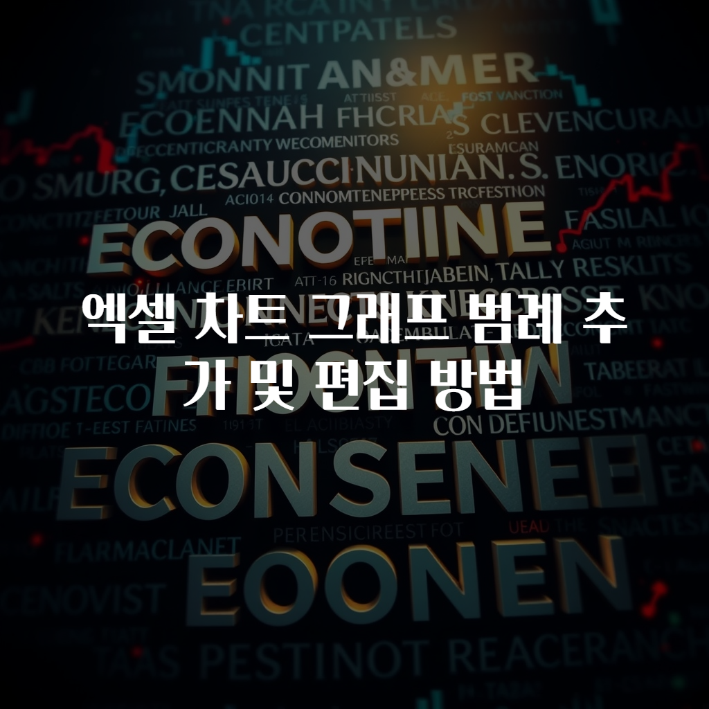 엑셀 차트 그래프 범례 추가 및 편집 방법