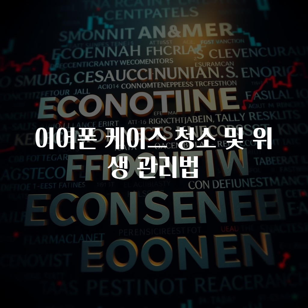 이어폰 케이스 청소 및 위생 관리법