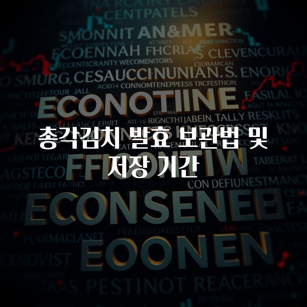 총각김치 발효 보관법 및 저장 기간