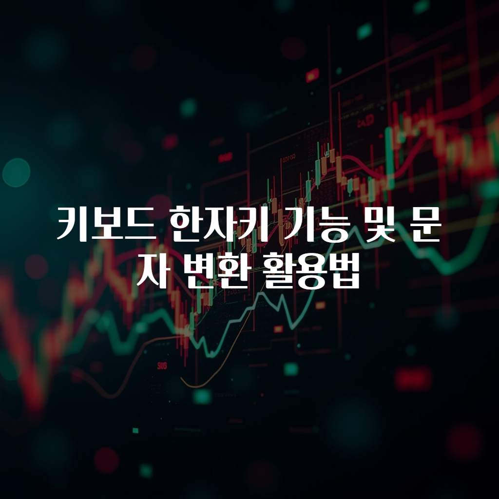 키보드 한자키 기능 및 문자 변환 활용법