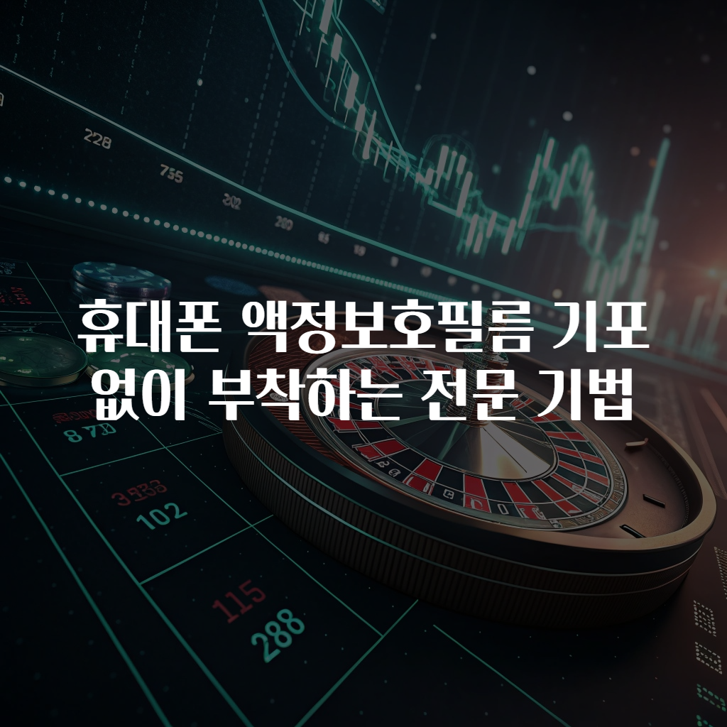 휴대폰 액정보호필름 기포 없이 부착하는 전문 기법