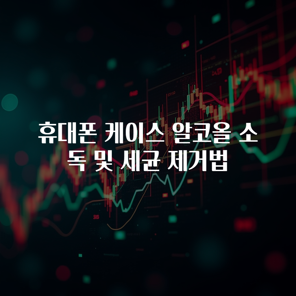 휴대폰 케이스 알코올 소독 및 세균 제거법
