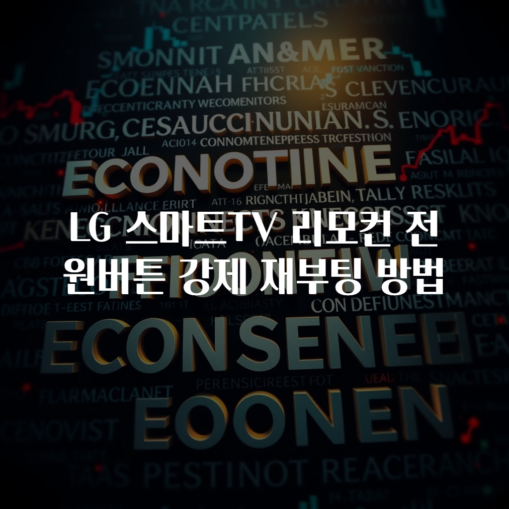 LG 스마트TV 리모컨 전원버튼 강제 재부팅 방법