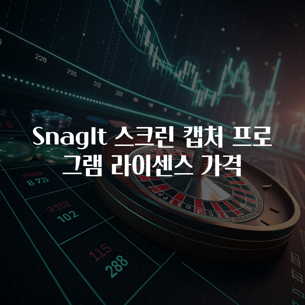 SnagIt 스크린 캡처 프로그램 라이센스 가격