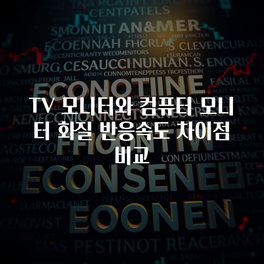 TV 모니터와 컴퓨터 모니터 화질 반응속도 차이점 비교