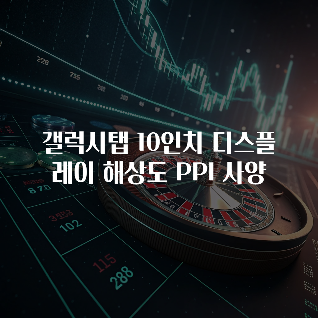 갤럭시탭 10인치 디스플레이 해상도 PPI 사양