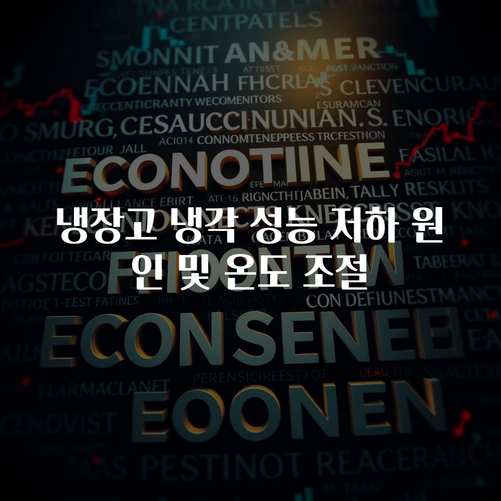 냉장고 냉각 성능 저하 원인 및 온도 조절