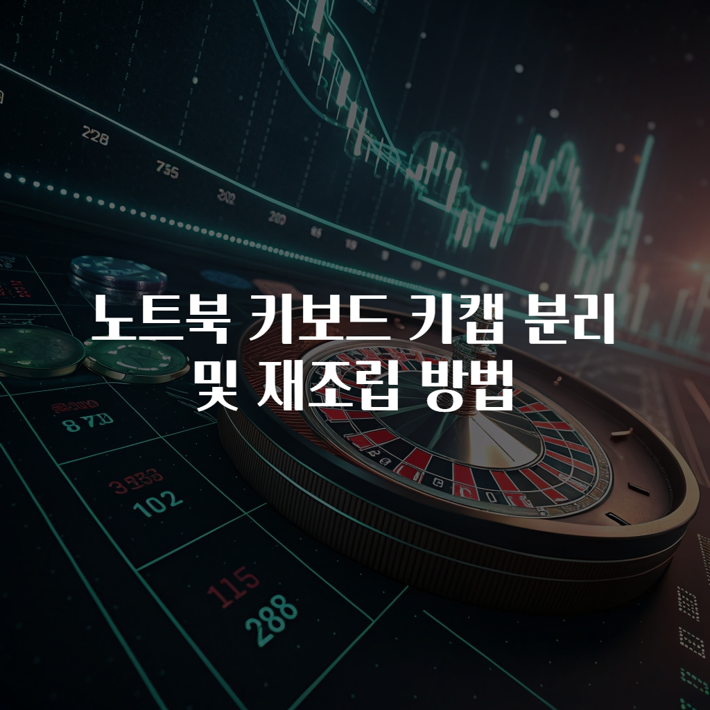 노트북 키보드 키캡 분리 및 재조립 방법