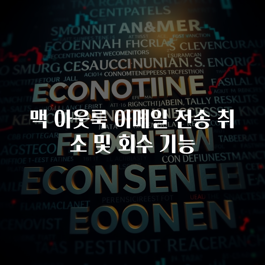 맥 아웃룩 이메일 전송 취소 및 회수 기능