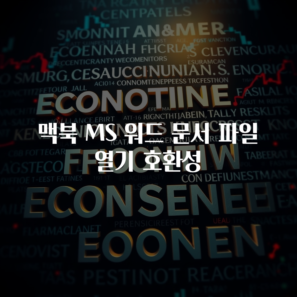 맥북 MS 워드 문서 파일 열기 호환성