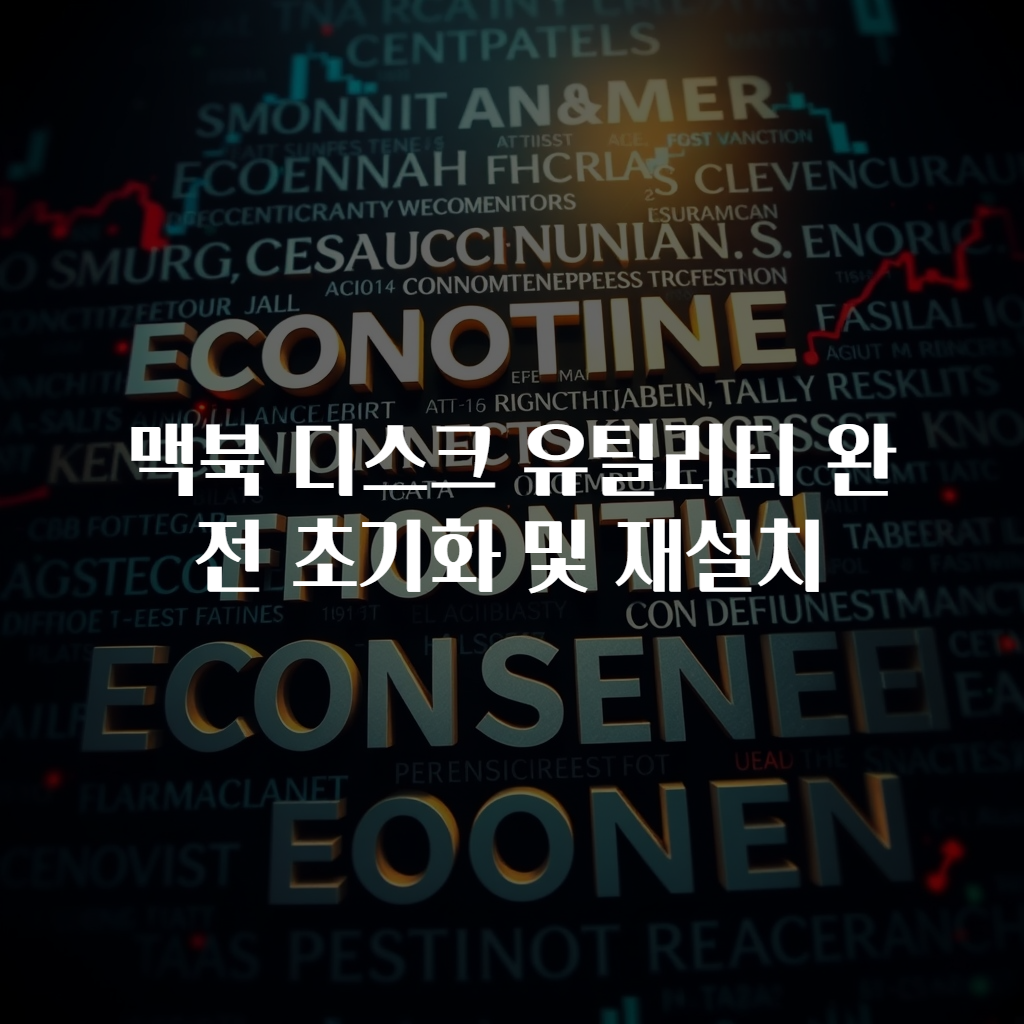 맥북 디스크 유틸리티 완전 초기화 및 재설치