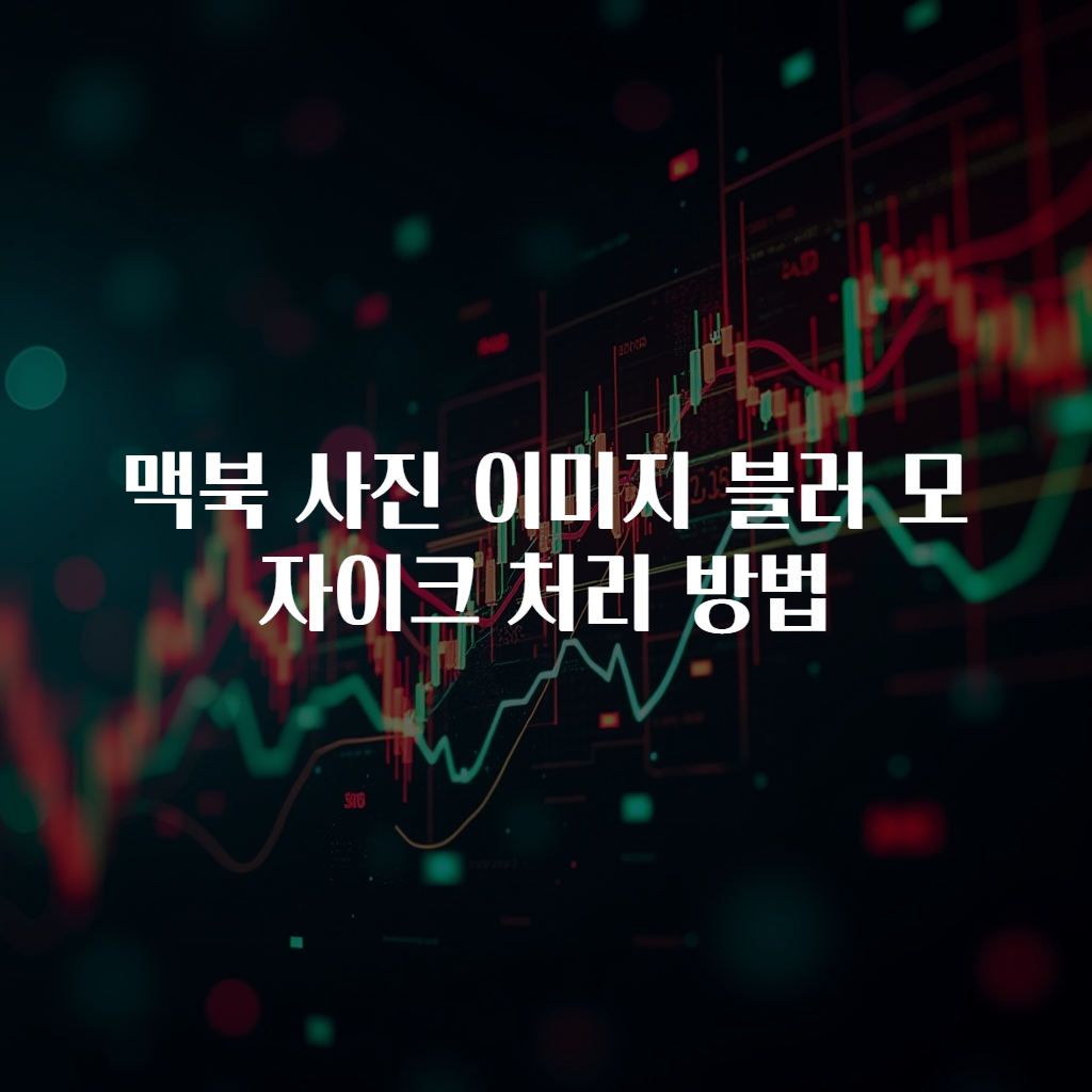 맥북 사진 이미지 블러 모자이크 처리 방법