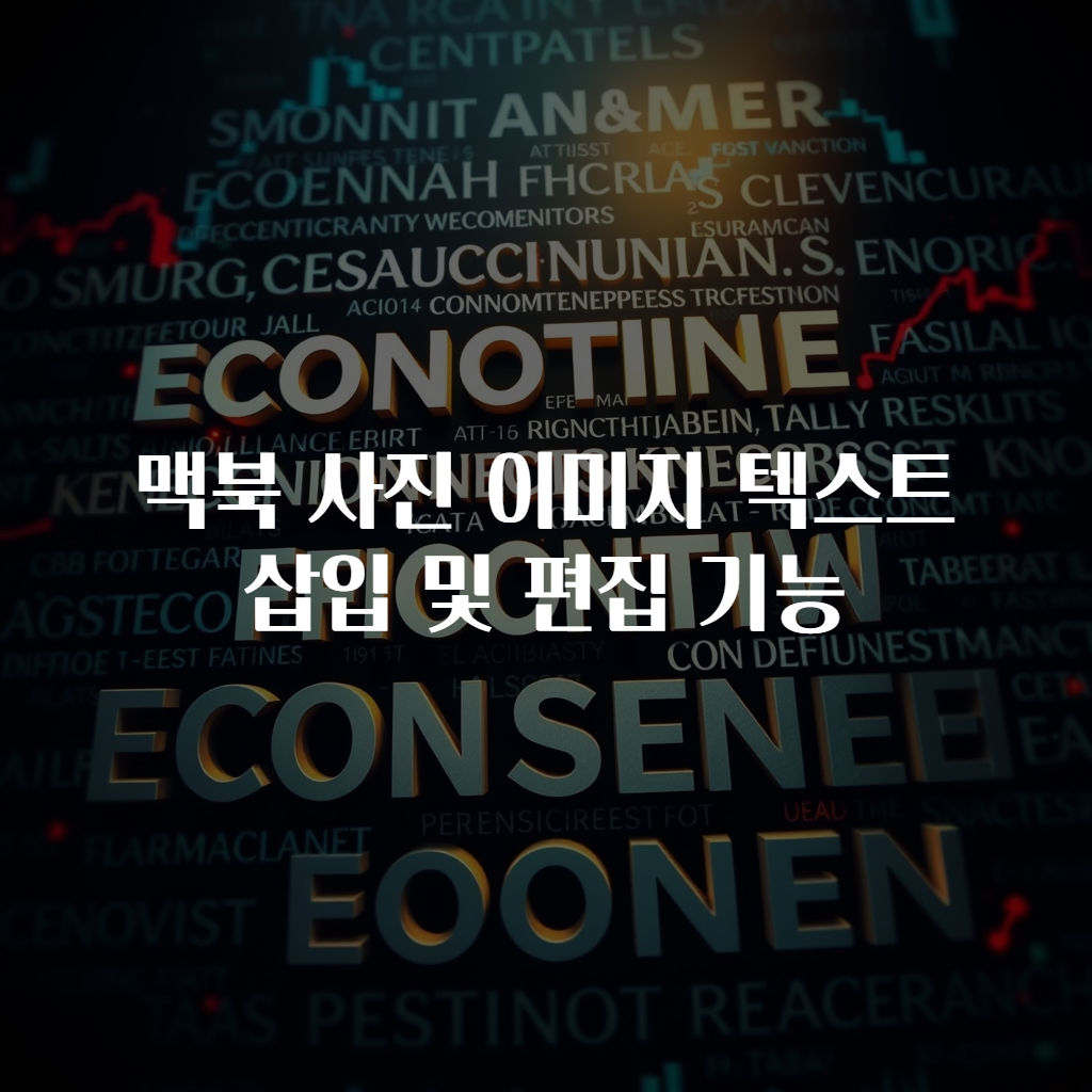 맥북 사진 이미지 텍스트 삽입 및 편집 기능