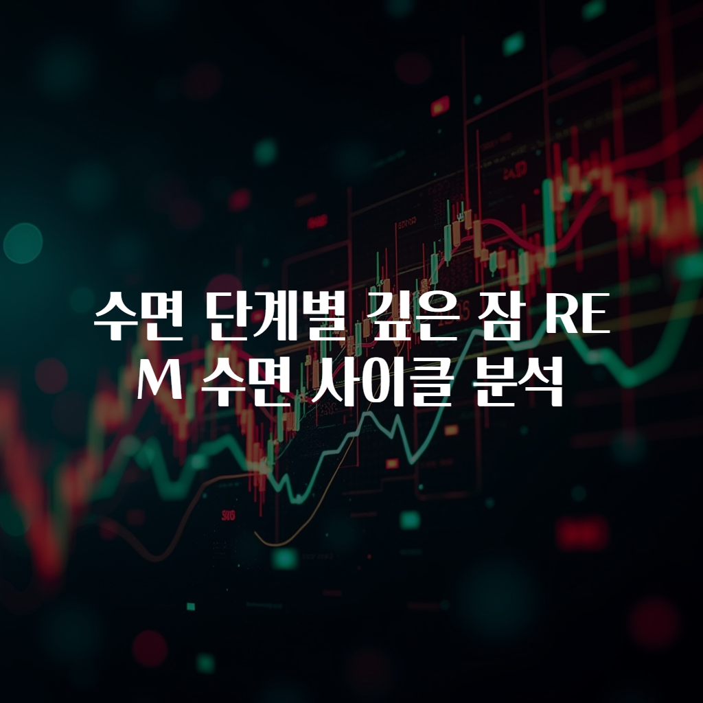 수면 단계별 깊은 잠 REM 수면 사이클 분석