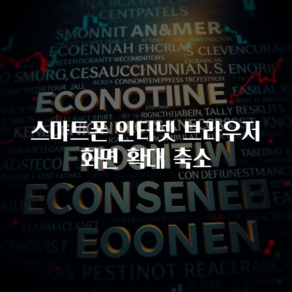 스마트폰 인터넷 브라우저 화면 확대 축소