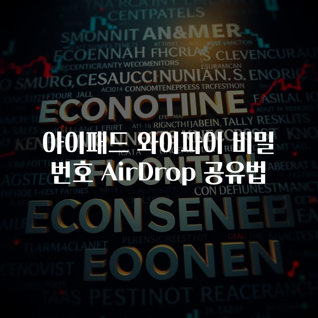 아이패드 와이파이 비밀번호 AirDrop 공유법