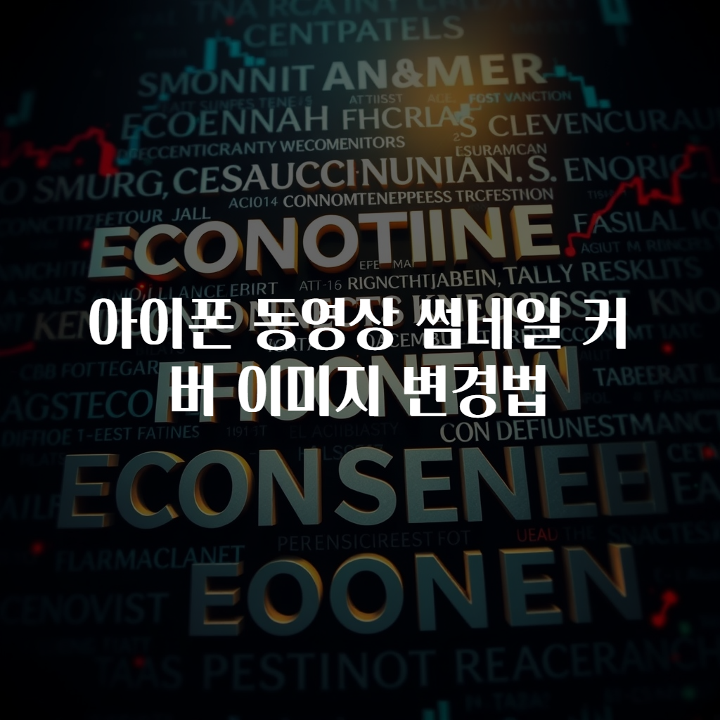 아이폰 동영상 썸네일 커버 이미지 변경법