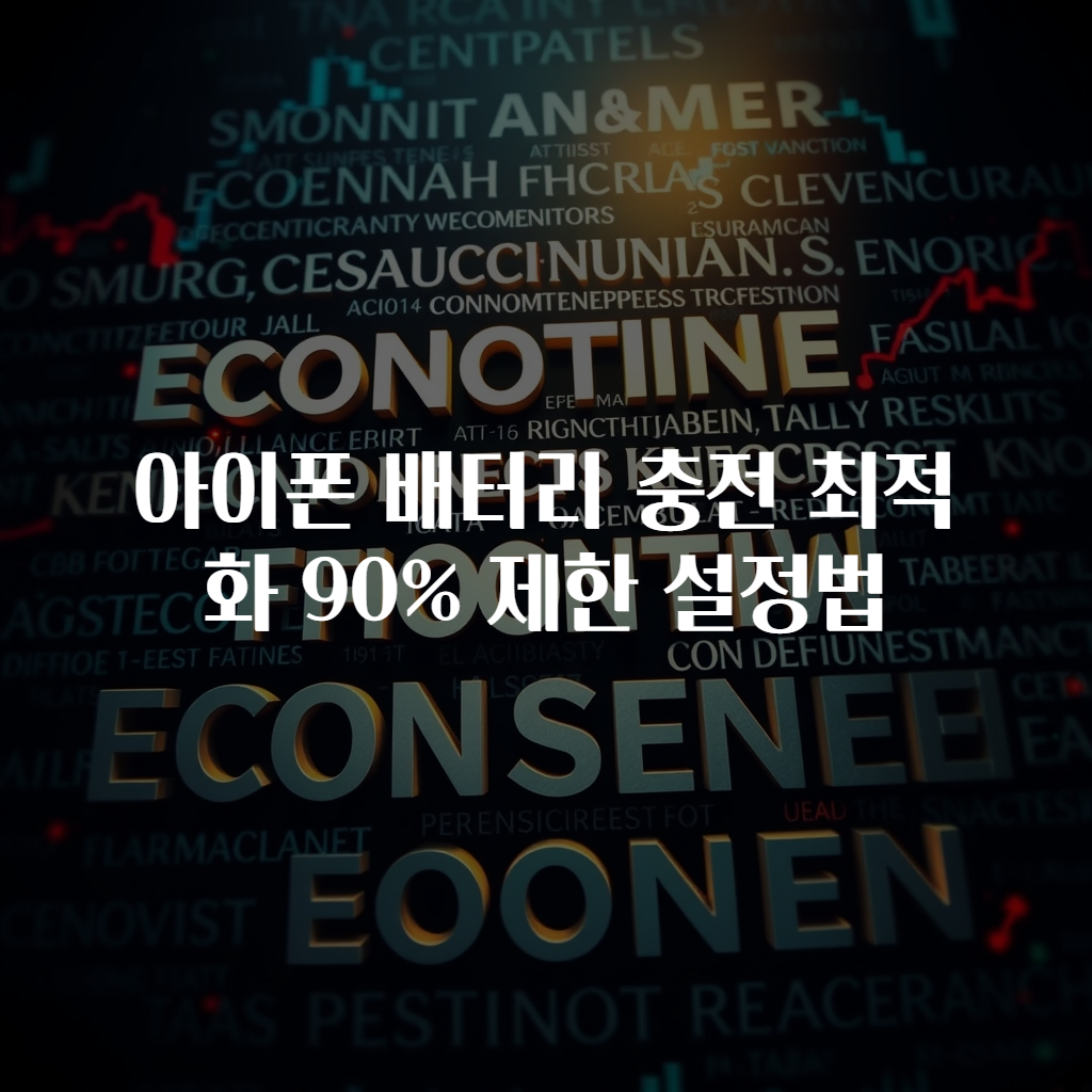아이폰 배터리 충전 최적화 90% 제한 설정법