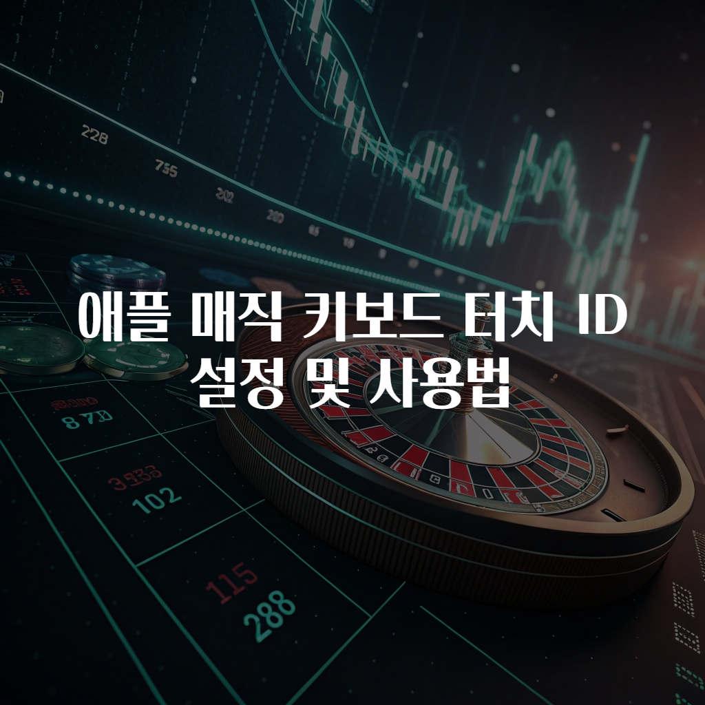애플 매직 키보드 터치 ID 설정 및 사용법