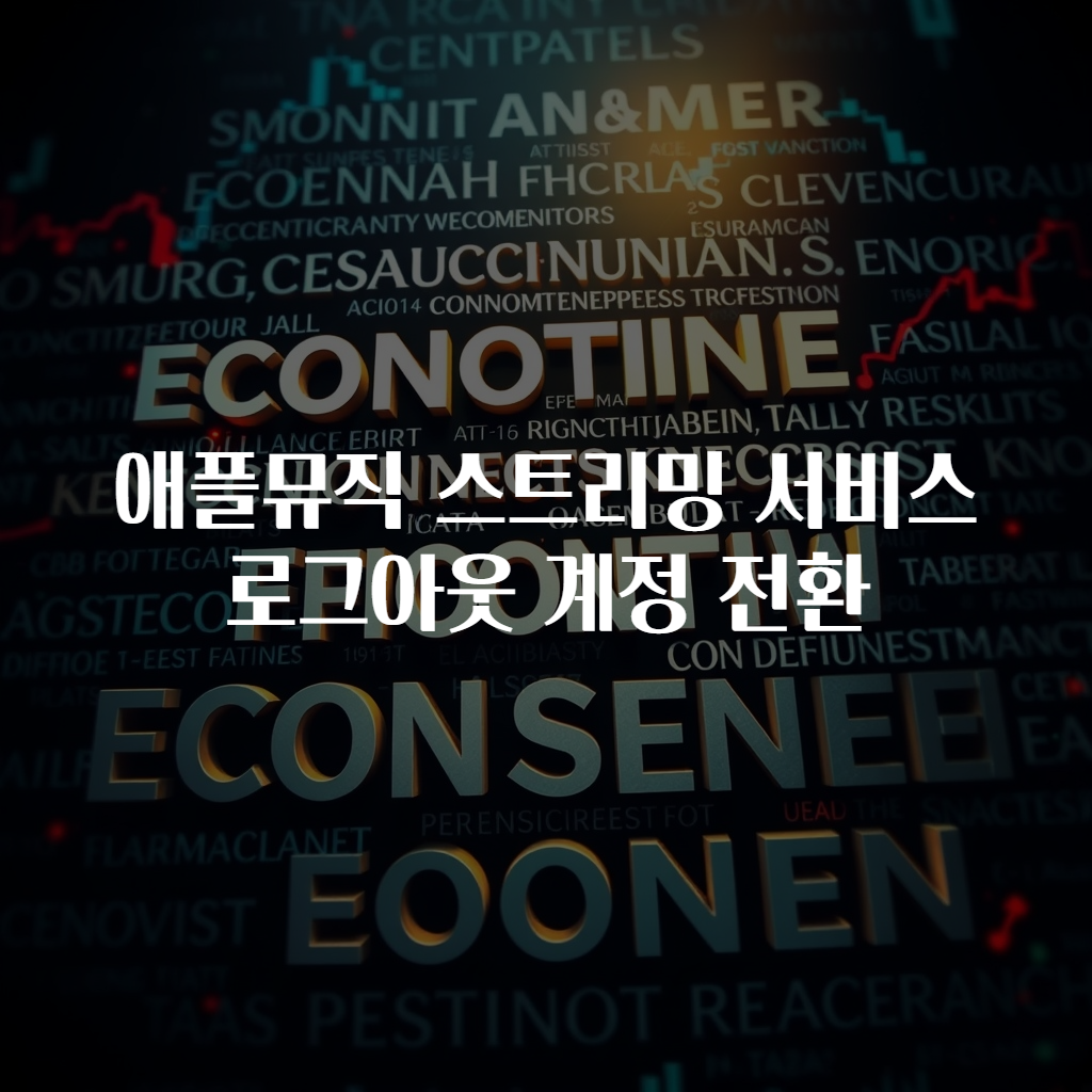 애플뮤직 스트리밍 서비스 로그아웃 계정 전환