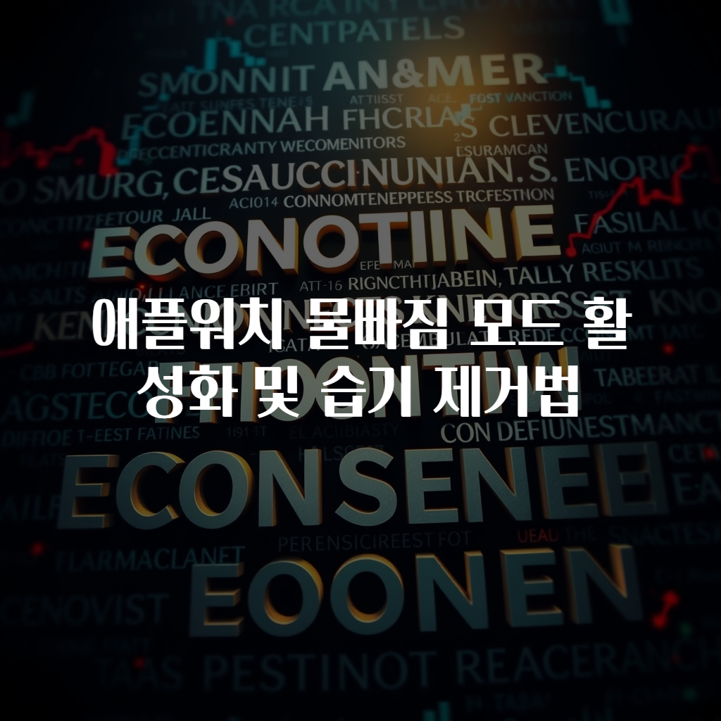 애플워치 물빠짐 모드 활성화 및 습기 제거법