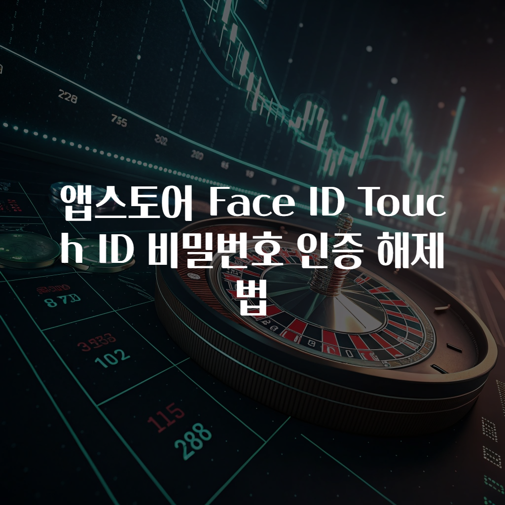 앱스토어 Face ID Touch ID 비밀번호 인증 해제법