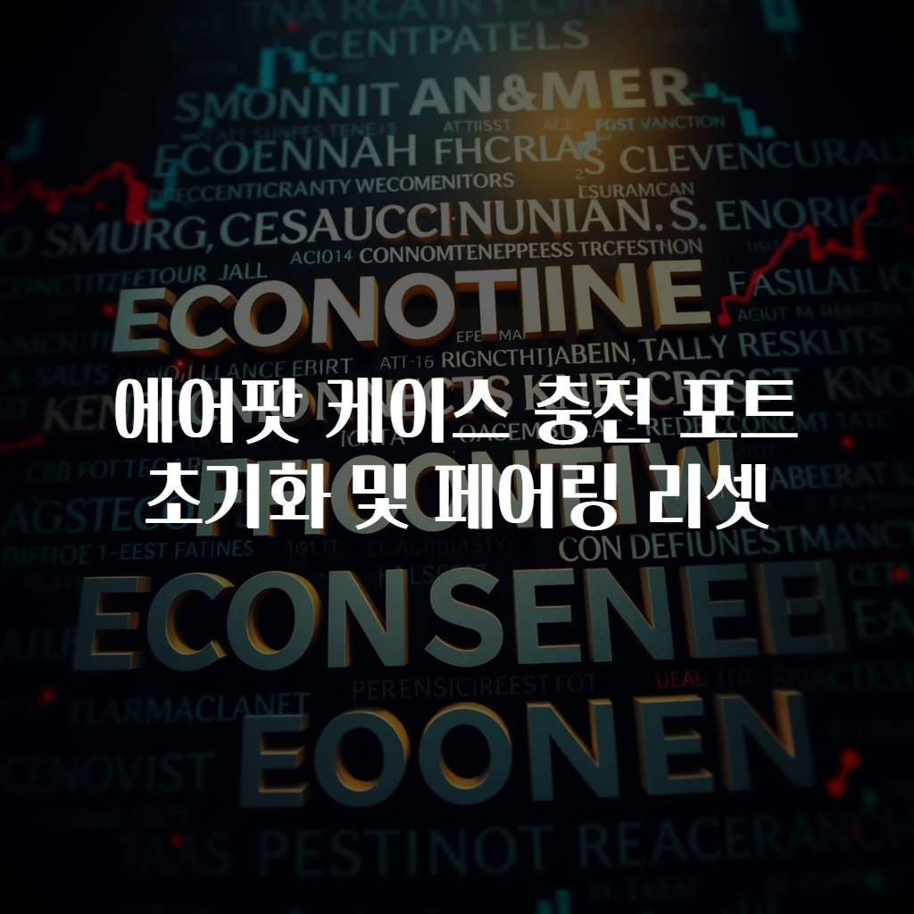 에어팟 케이스 충전 포트 초기화 및 페어링 리셋