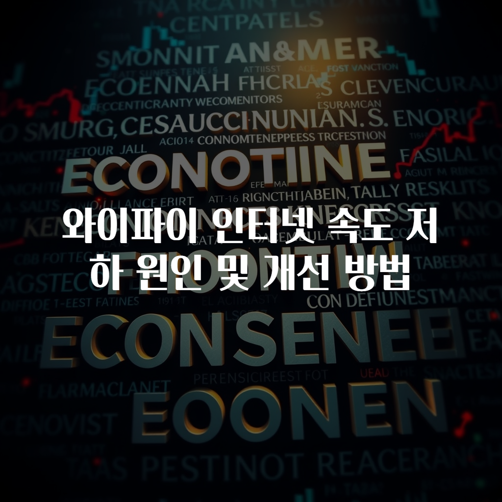 와이파이 인터넷 속도 저하 원인 및 개선 방법